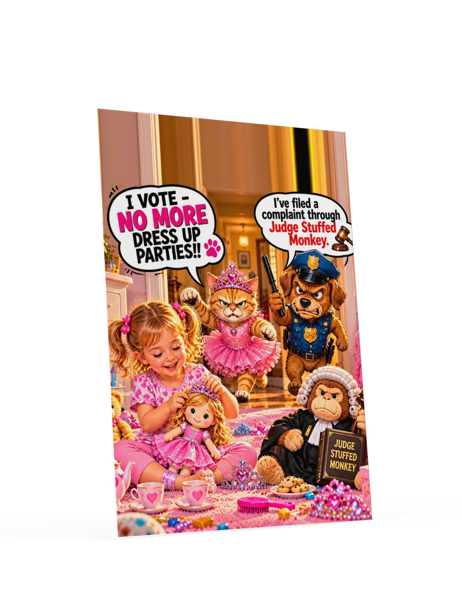 1 Earth Prints Princess Cat Cop Dog Enhanced Matte Poster product image (32)
