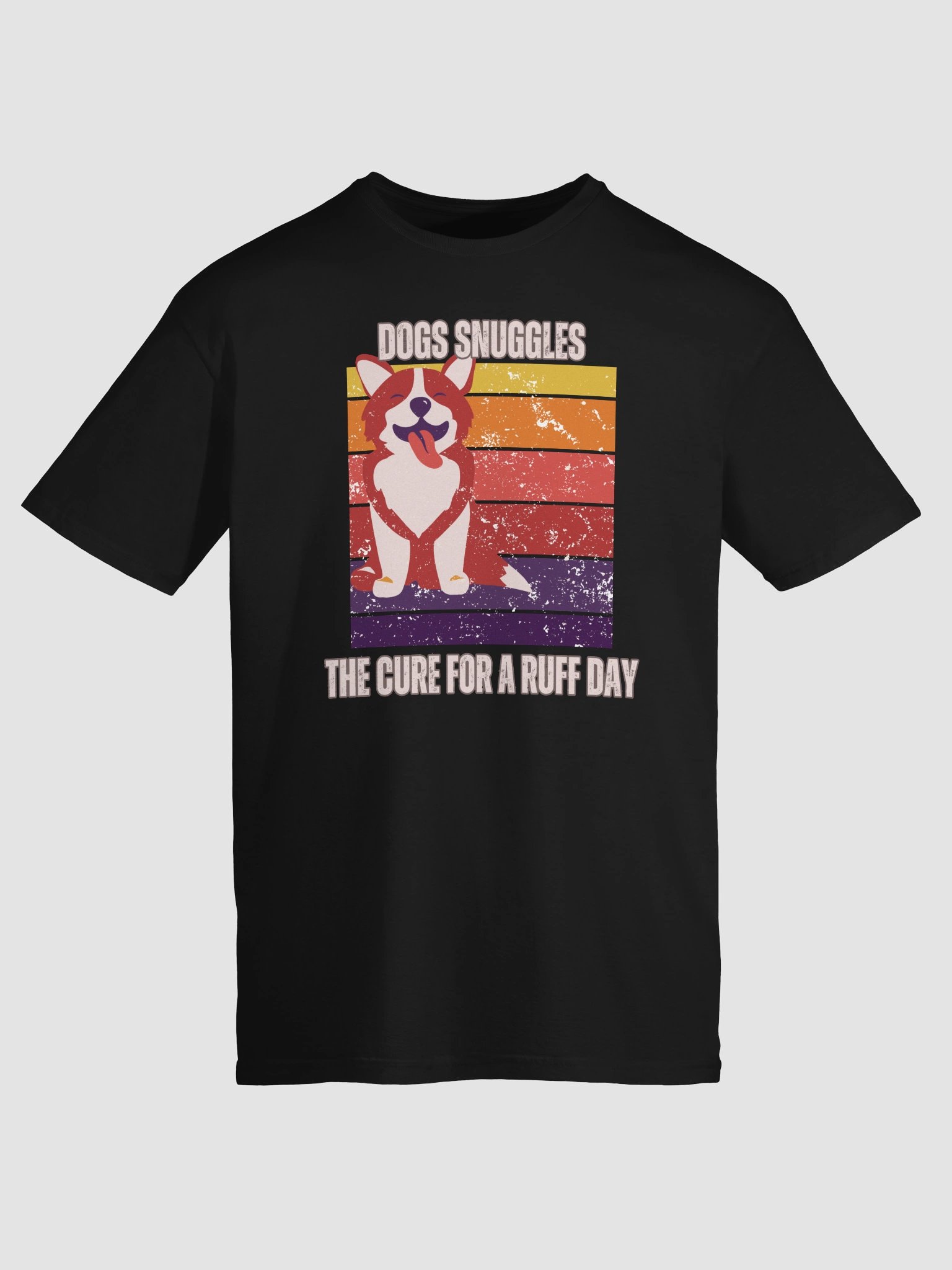 Dog Snuggles – Retro Dog Lover T-Shirt product image (7)