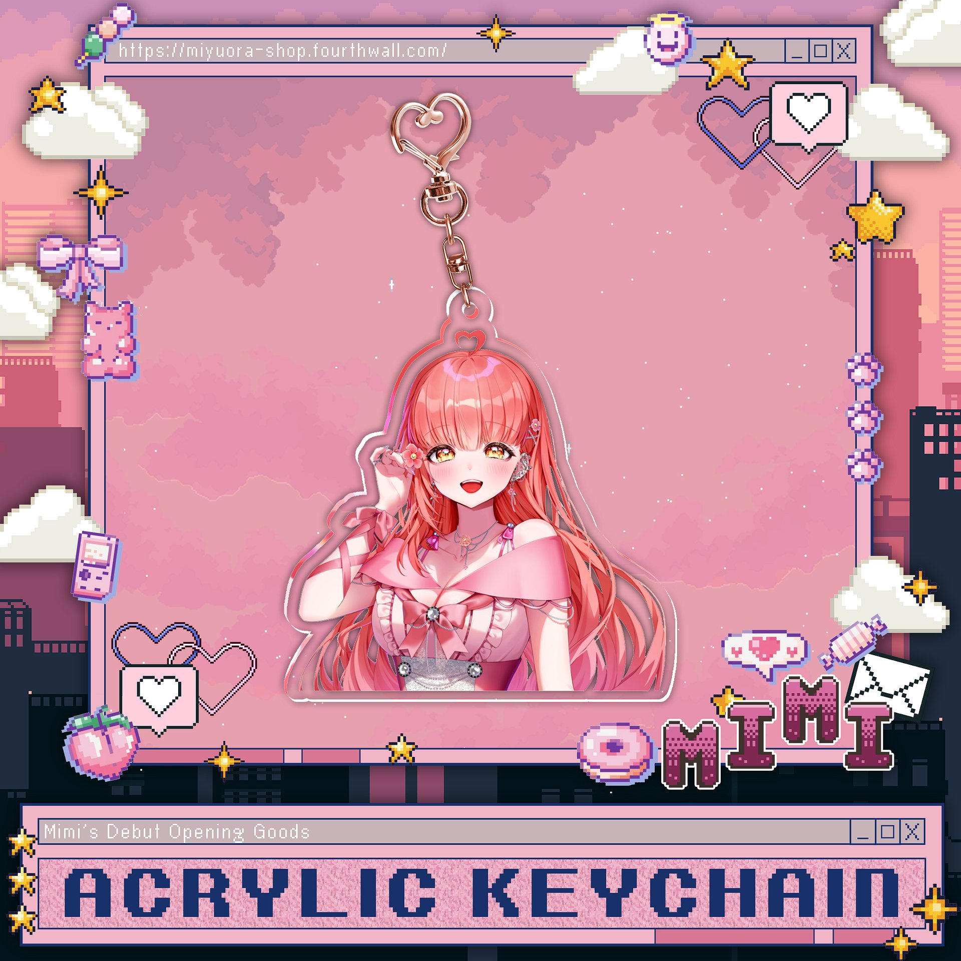 MIMI ACRYLIC KEYCHAIN product image (1)