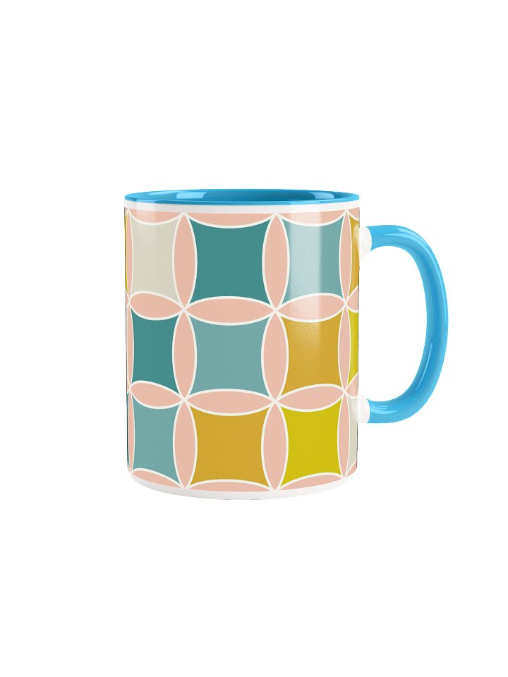 Mid Century Retro Light Geometric Delight Ceramic Mug product image (5)