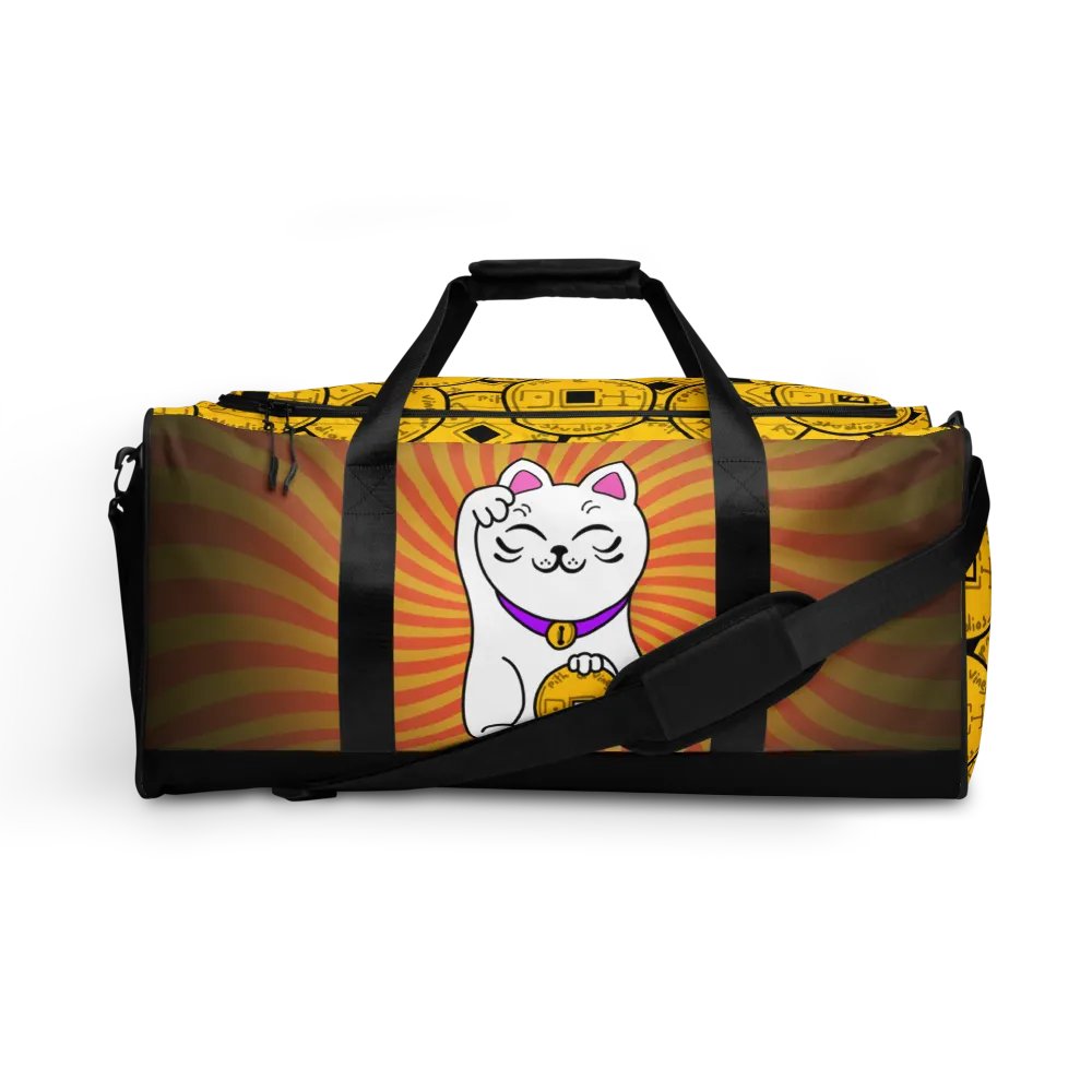 Maneki neko duffle bag product image (1)