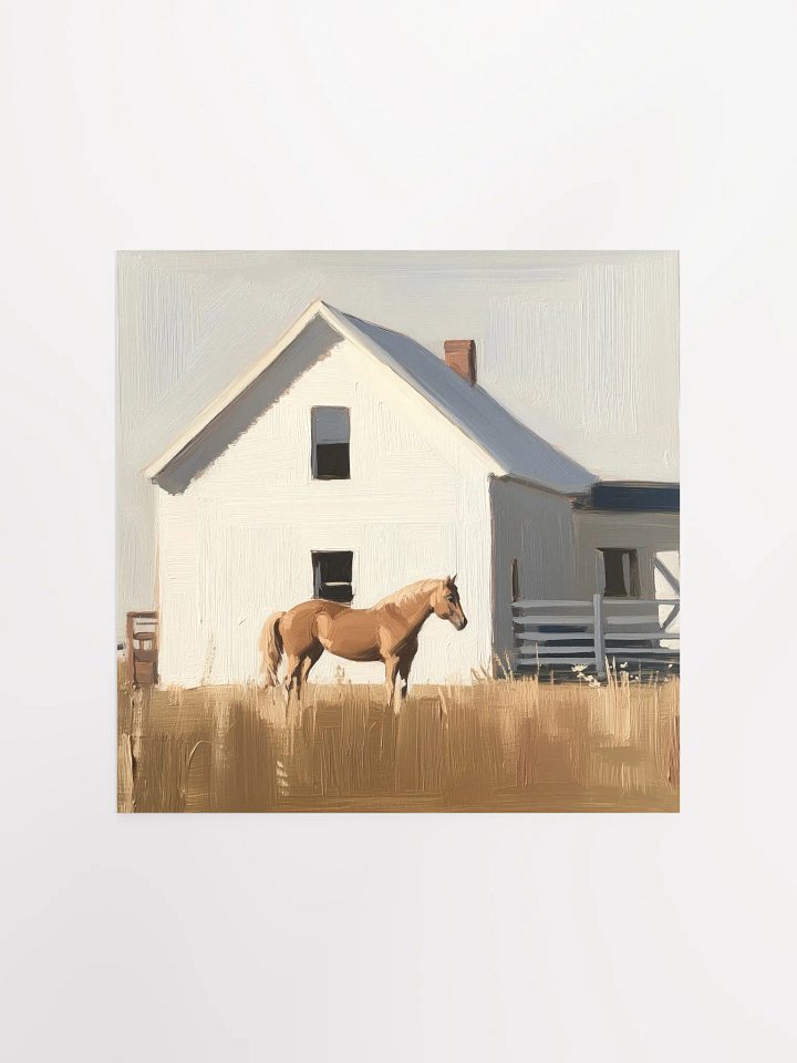 Modern Farmhouse: Brown Horse III Art Print product image (4)