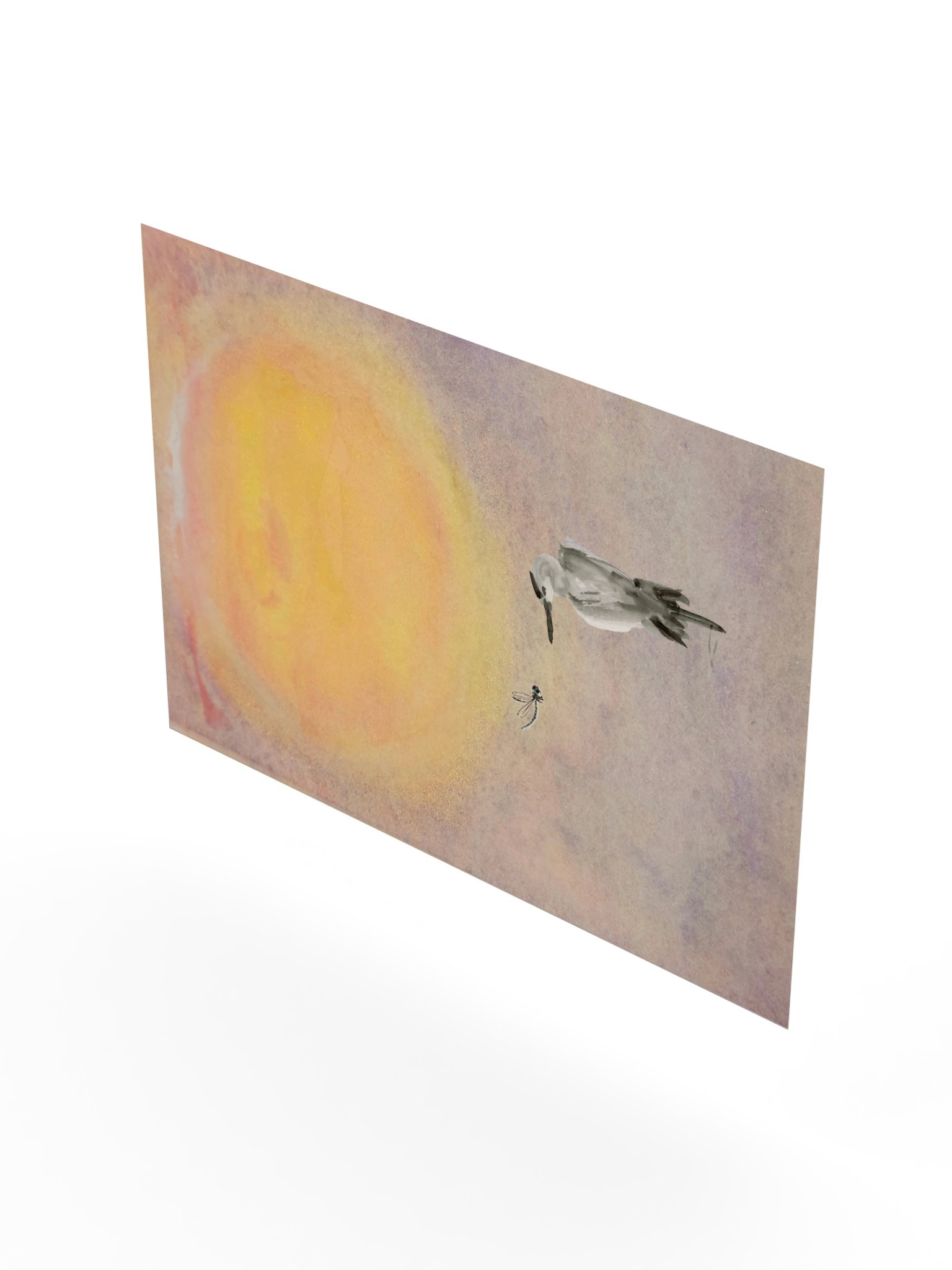 Sun, Bird And Dragonfly Print product image (51)
