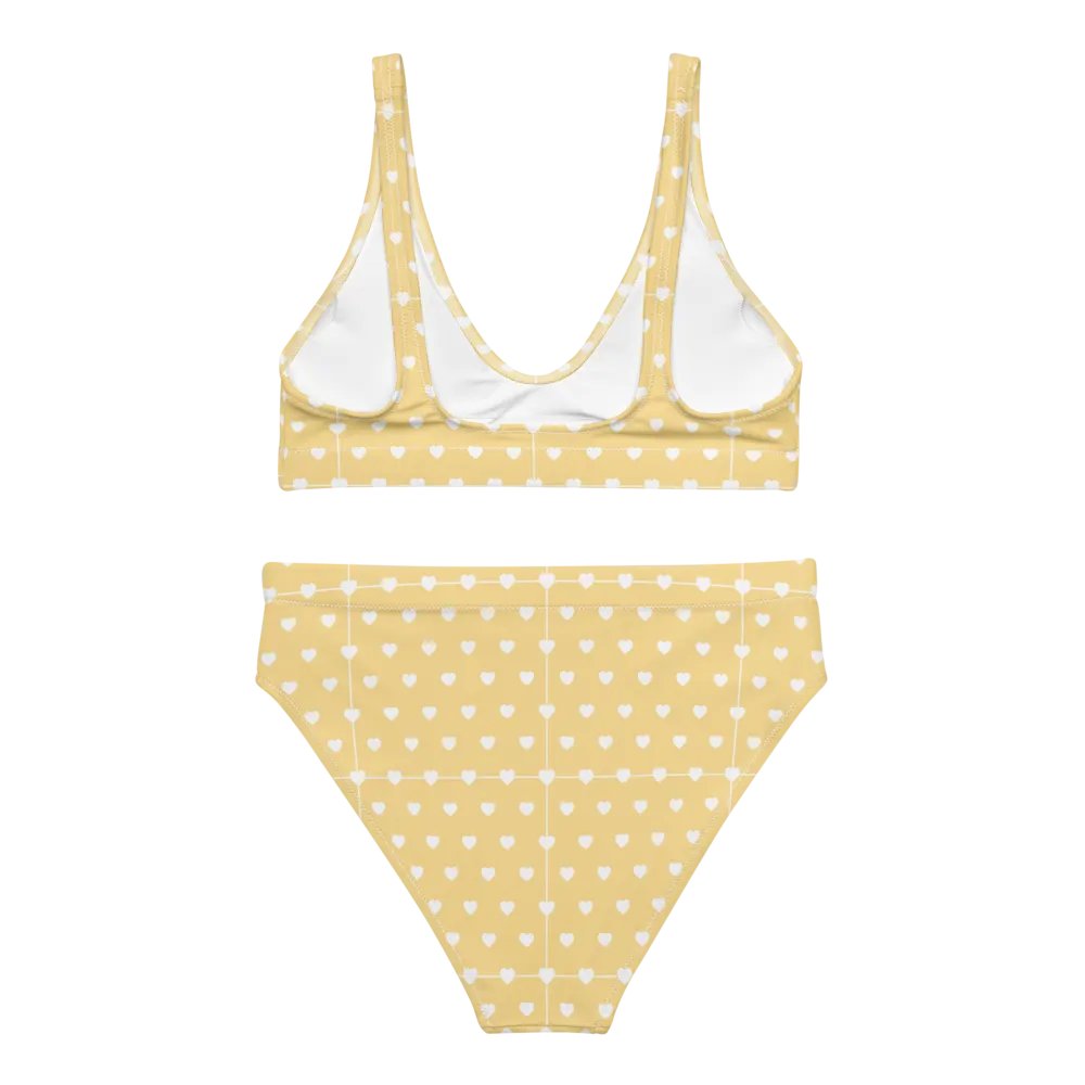 Pastel Heart Seamless Pattern High Waisted Bikini - V2 product image (5)