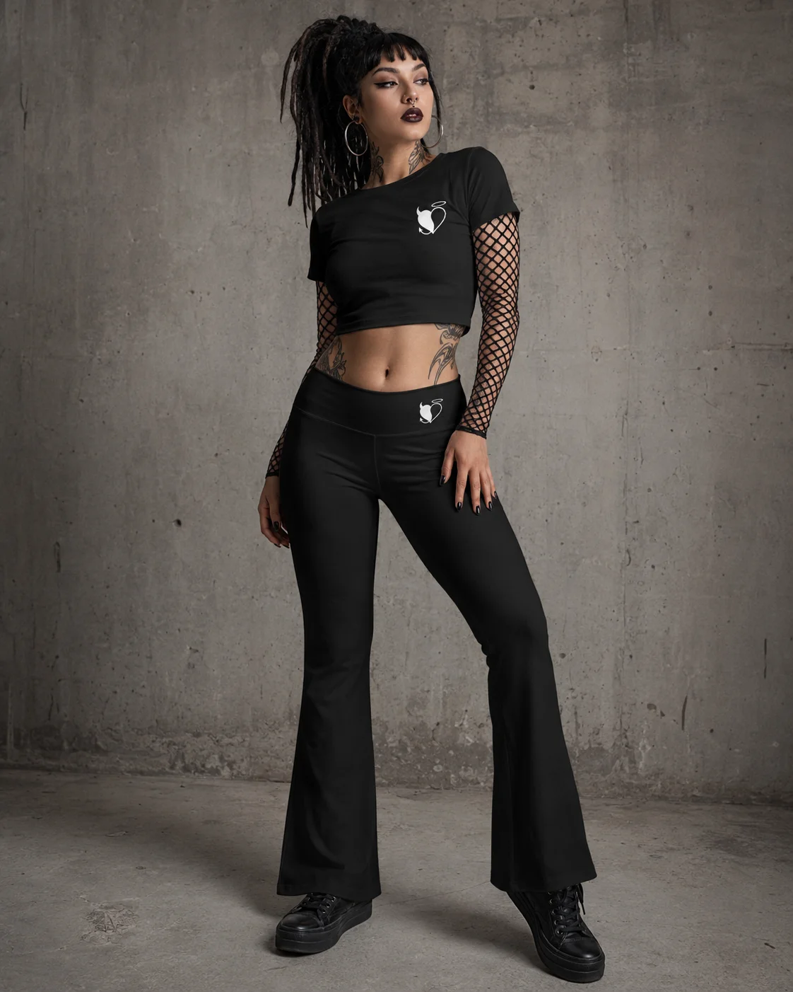 SWEET DEPRESSION SIGIL FLARE YOGA PANTS product image (8)