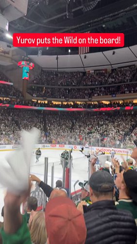 Yurov puts the Wild on the board!...

#minnesotawild #nhl #minnesota