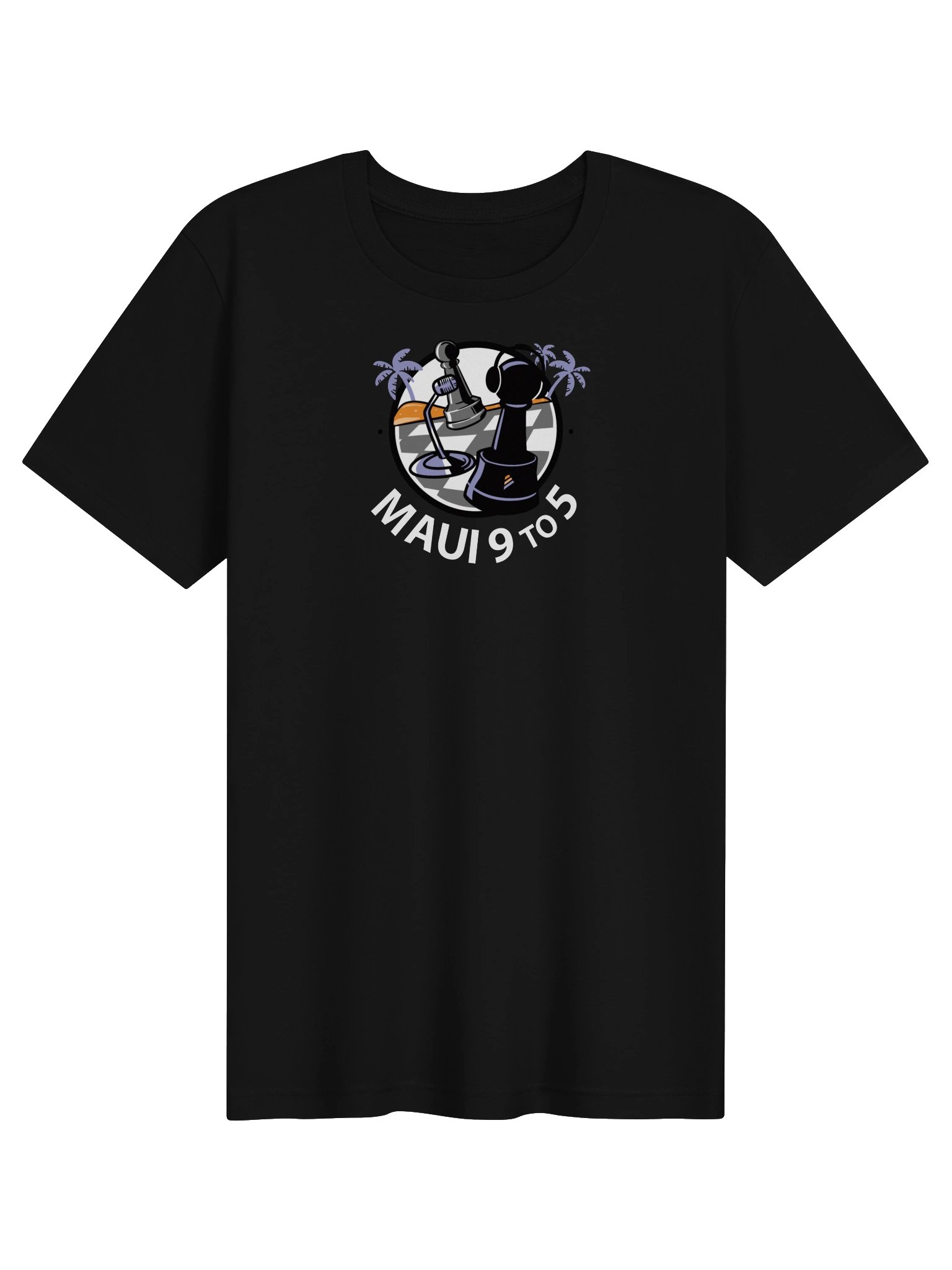 Maui 9 to 5 Chess Mic Palm Logo Tee product image (1)