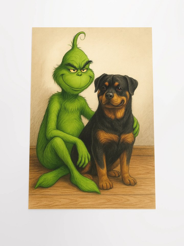 Grinch and Rottweiler Poster product image (2)