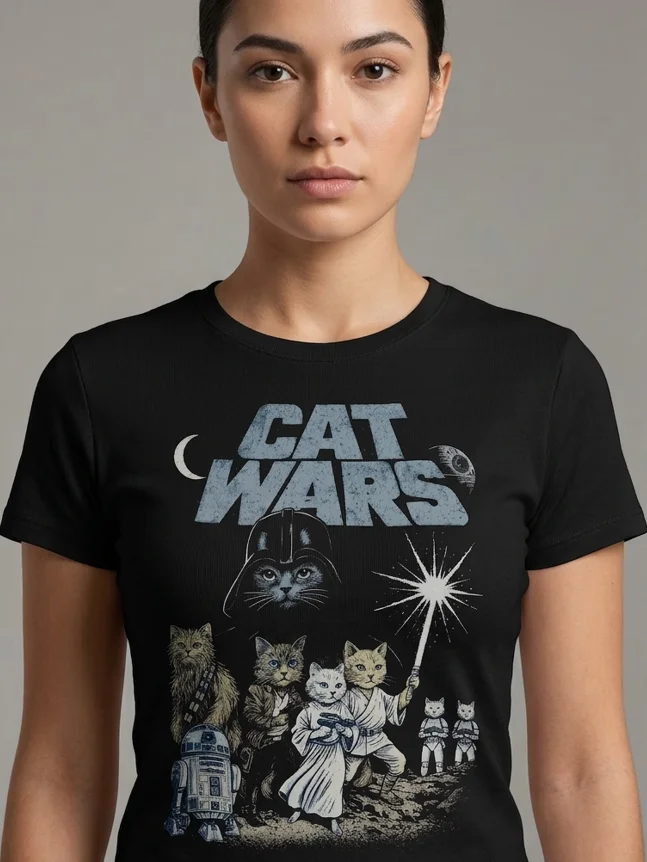 Cat Wars Vintage 90s Graphic Shirt product image (1)
