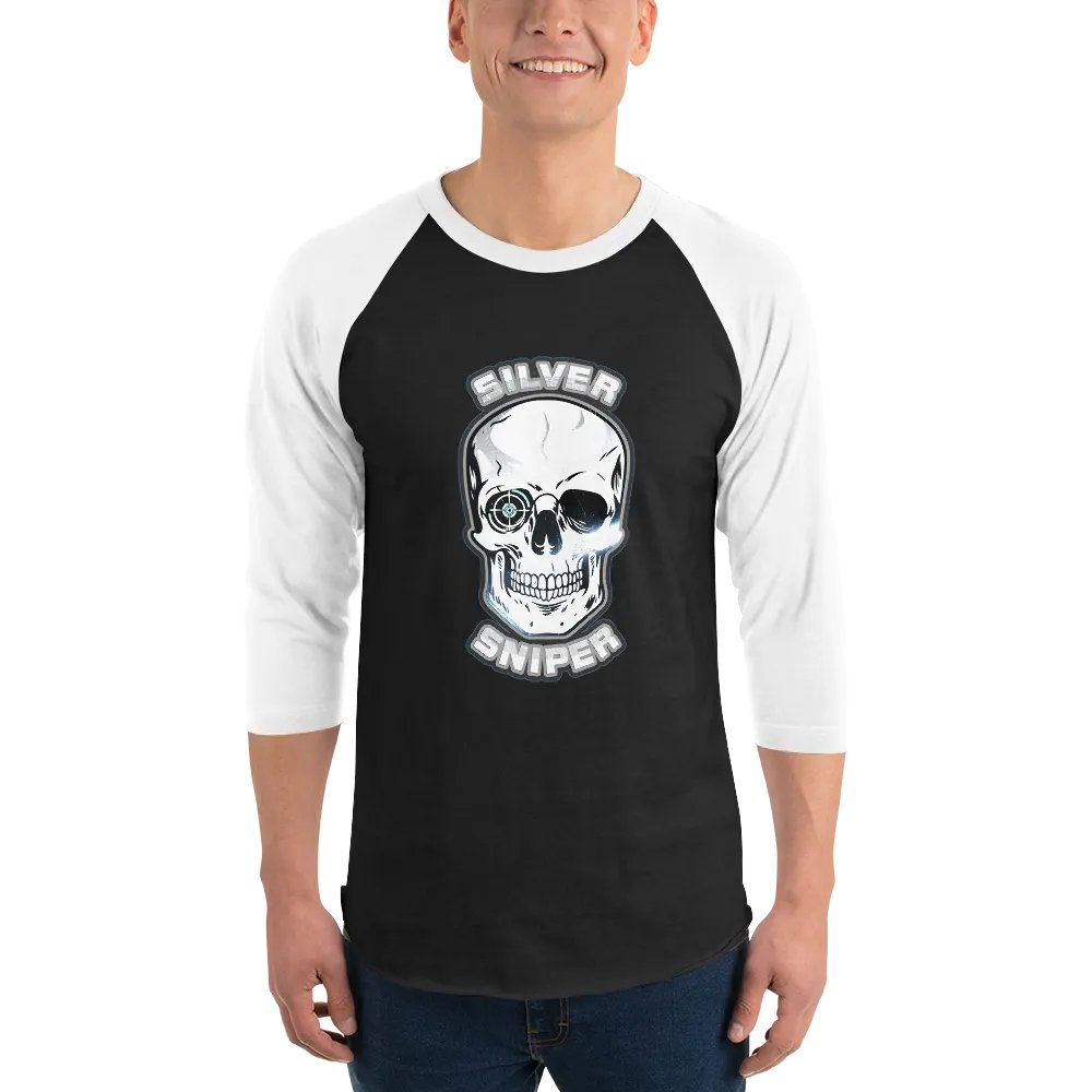Silver Sniper Logo 3/4 Sleeve Tee product image (1)