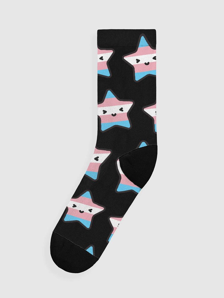 Trans Pride Lucy Black Socks product image (2)