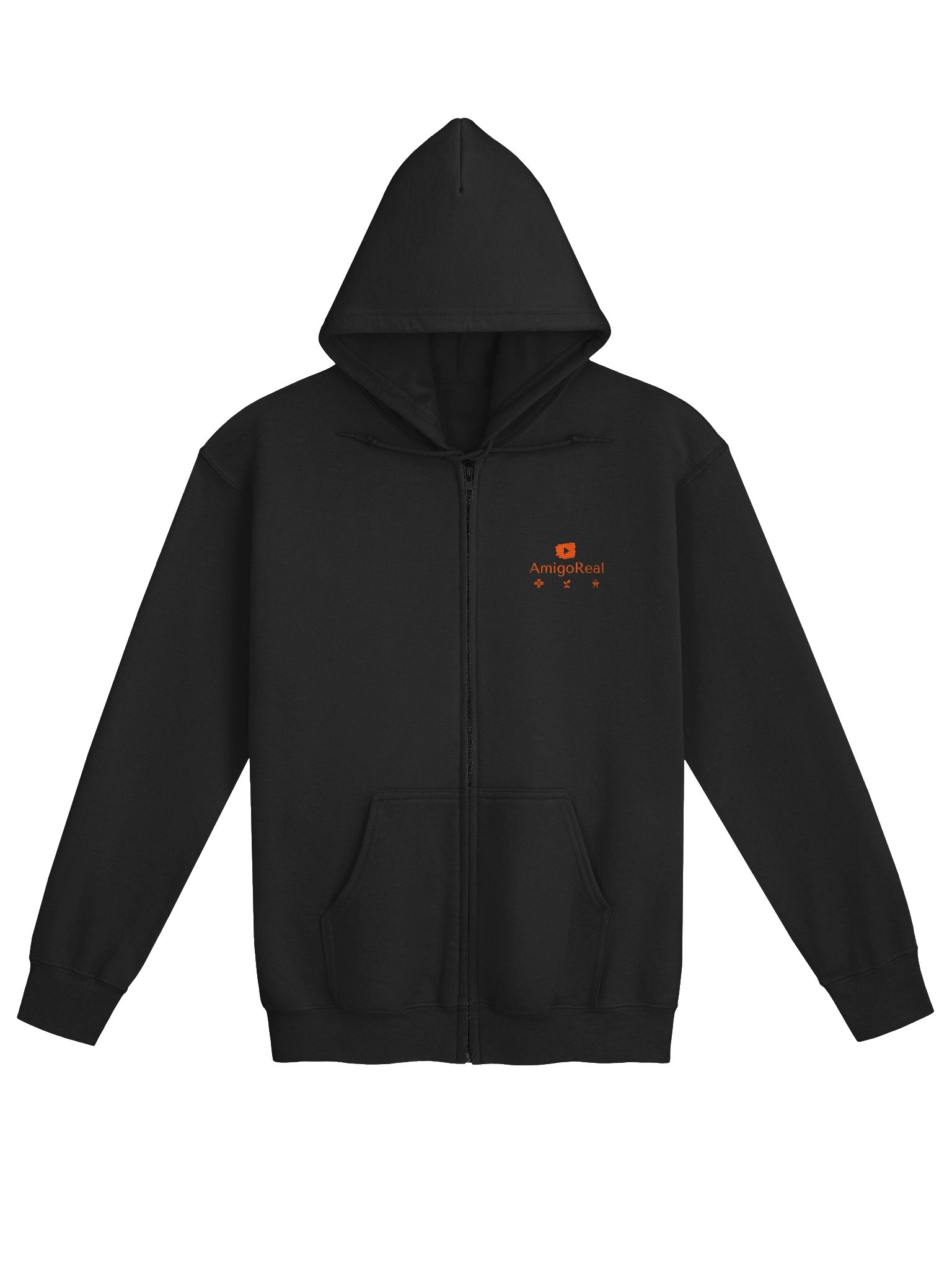 AmigoReal Damen Heavy Blend Zip Hoodie product image (6)