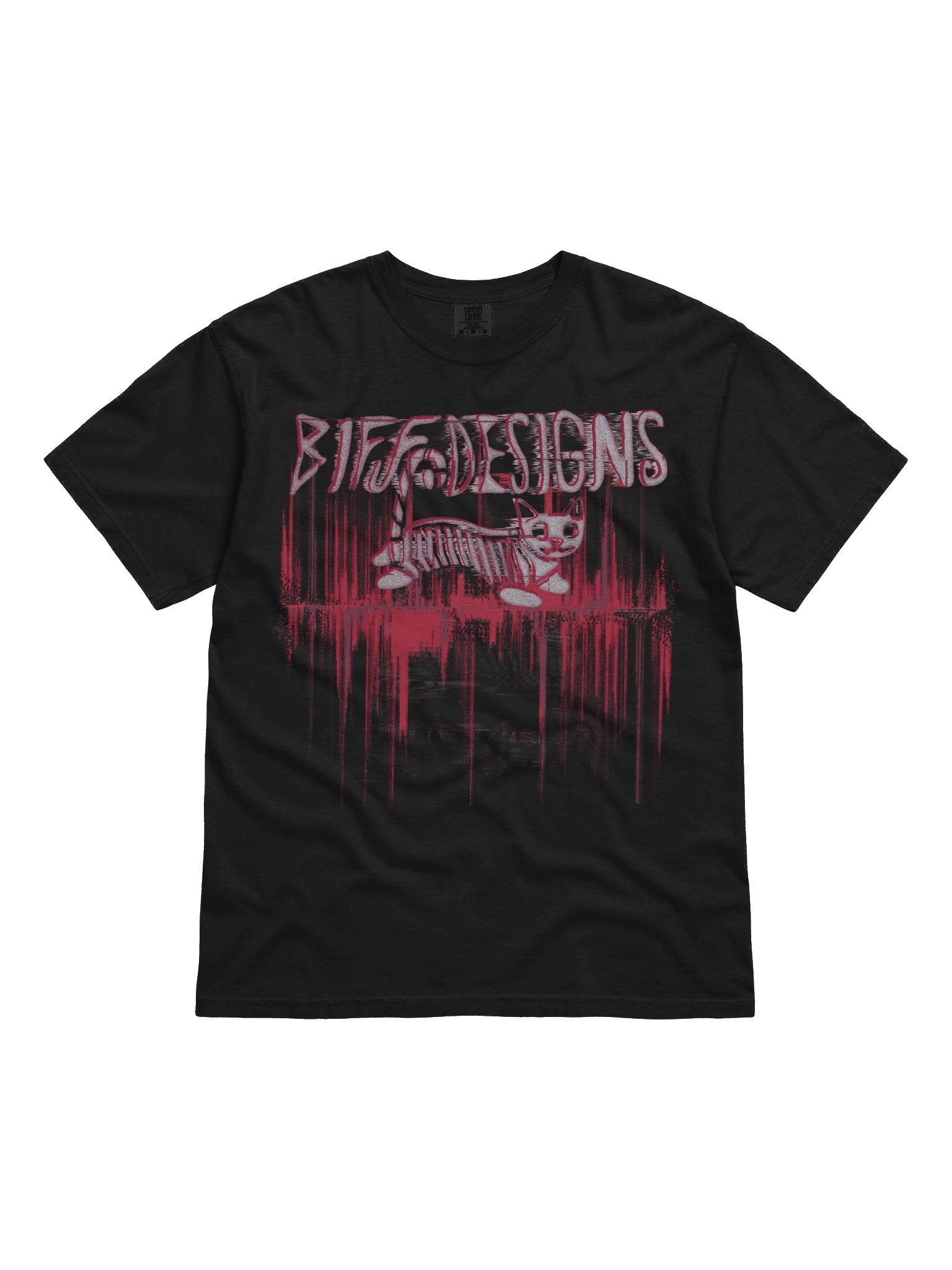 Biff Designs Bone Cat T-Shirt product image (1)