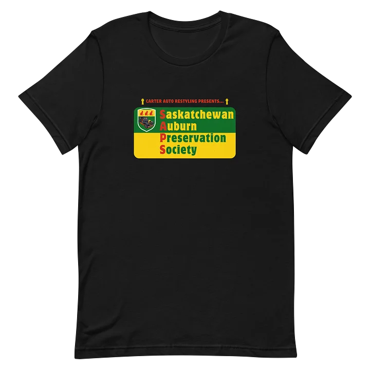 Saskatchewan Auburn Preservation Society T-Shirt Black product image (2)