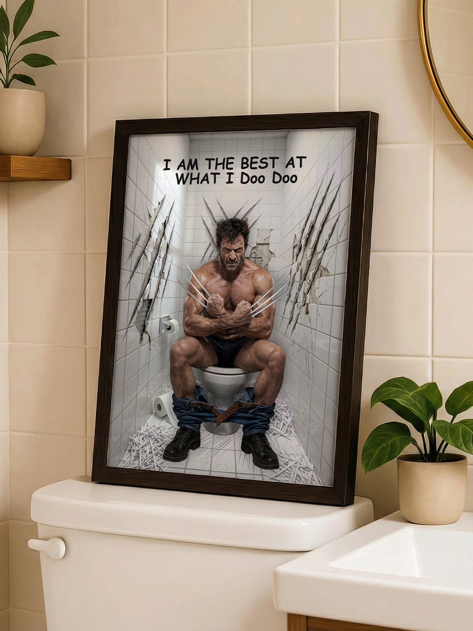 Wolverine Bathroom Wall Art 1 product image (3)