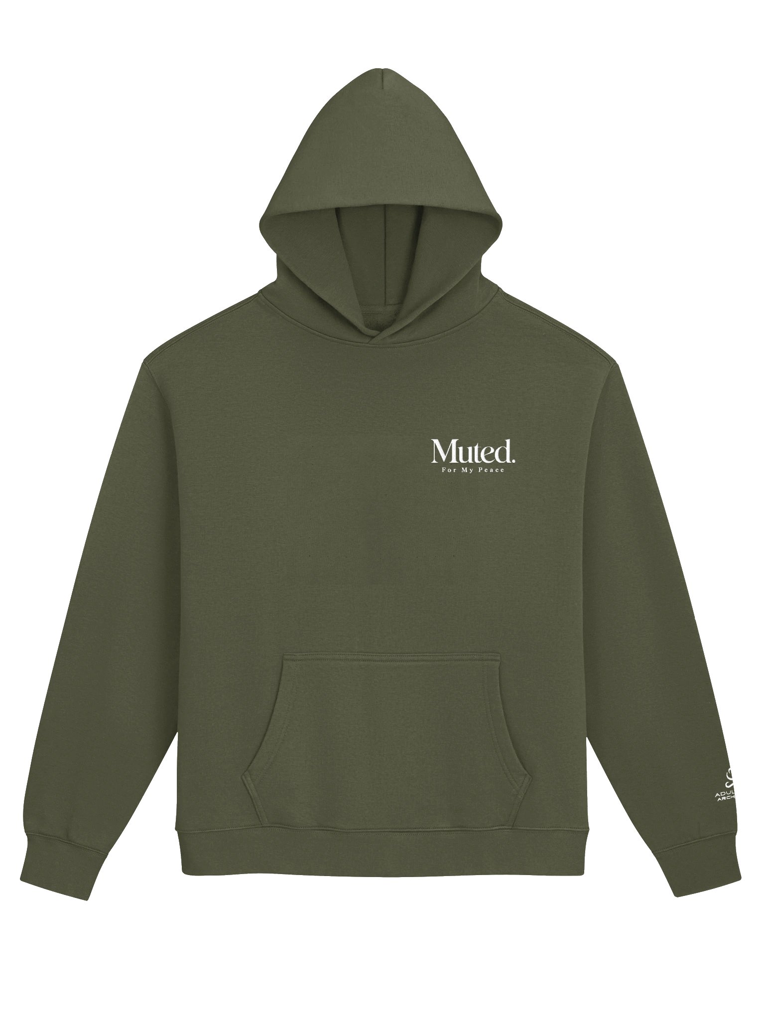 “Muted. For My Peace” — Unisex Premium Relaxed Hoodie product image (2)