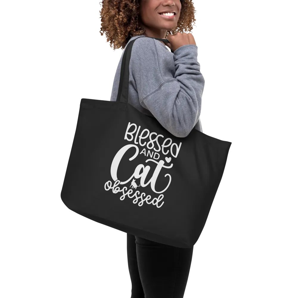 Blessed And Cat Obsessed Bag product image (9)