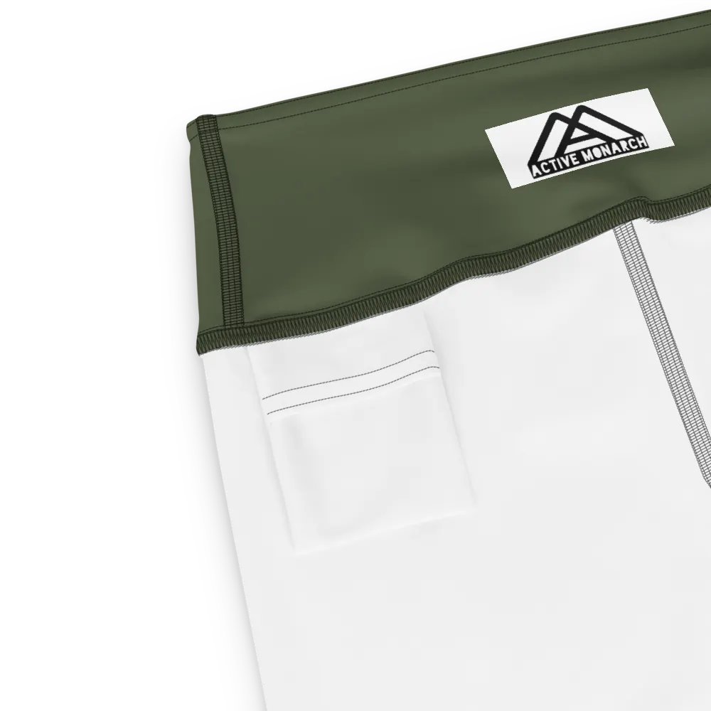 Olive High-Waist Capri Leggings product image (7)