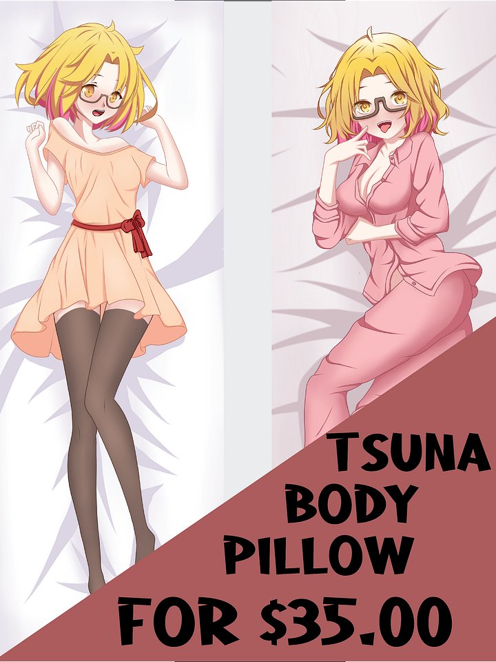 Tsuna body pillow case product image (1)