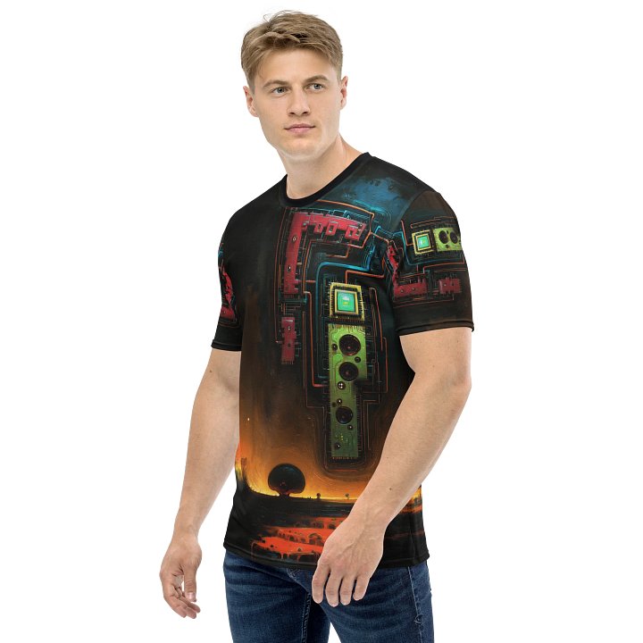 Circuit Horizon – Futuristic Landscape T-Shirt product image (2)