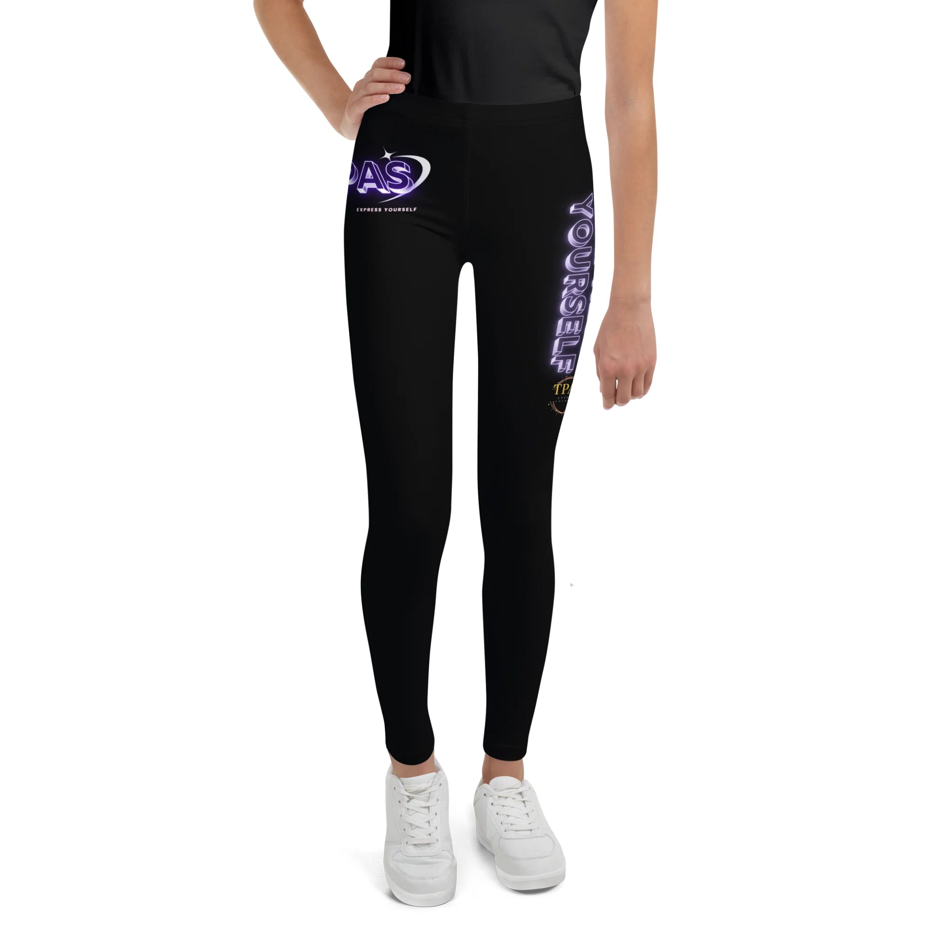 Midnight Glow Express Yourself Youth leggings (Purple) product image (1)