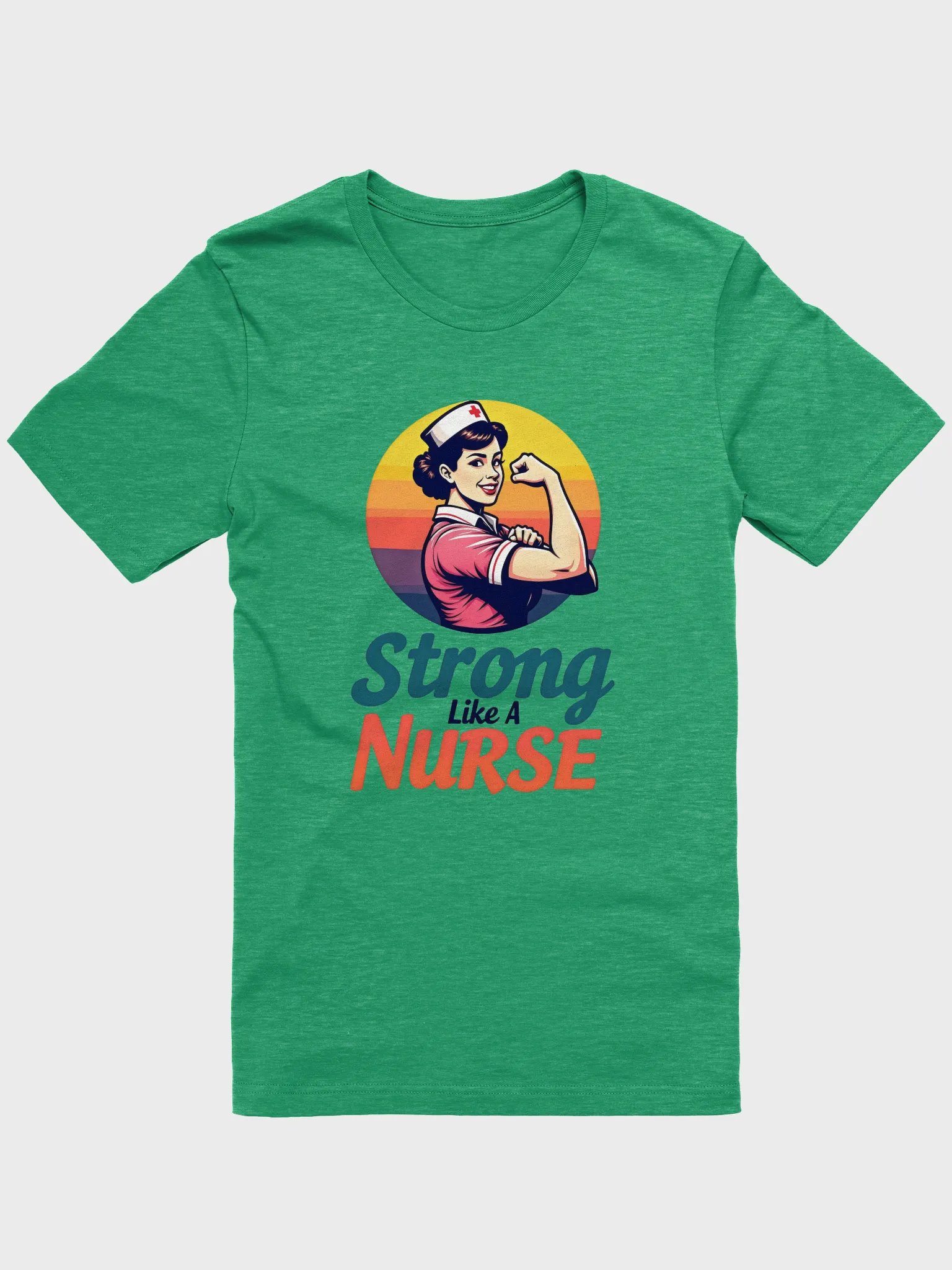 Strong Like A Nurse Sunset T-Shirt product image (8)