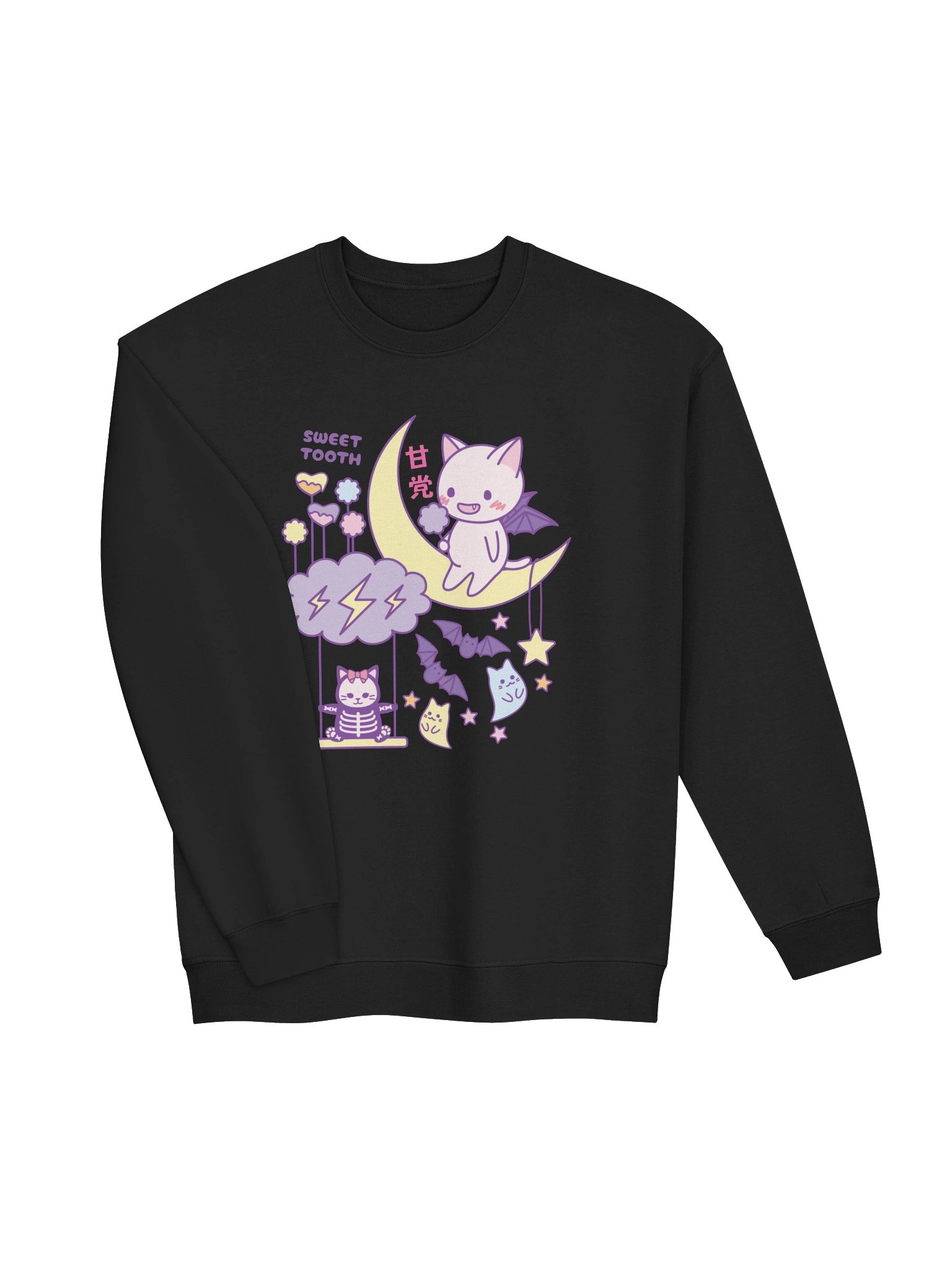 Kawaii Bat Cat - Unisex Adult Sweatshirt product image (2)
