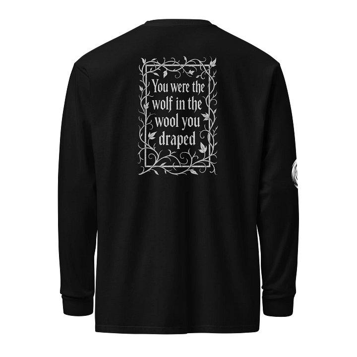 You Were The Wolf Lyric Long Sleeve Shirt 2 product image (2)
