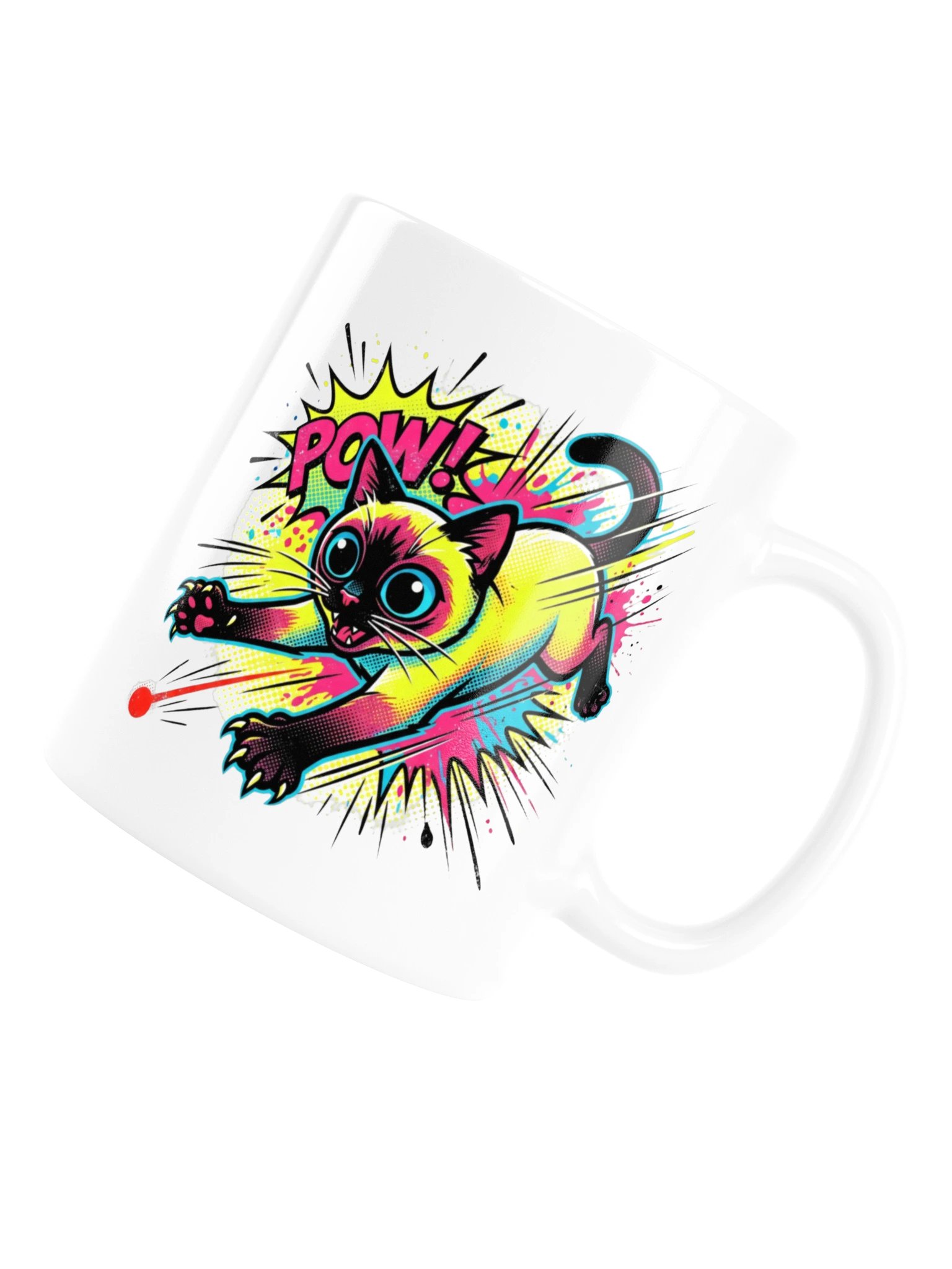 Laser Chase Siamese Mug product image (6)