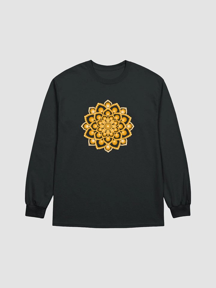 Orange Flower Mandala Women's Long Sleeve T-Shirt product image (2)