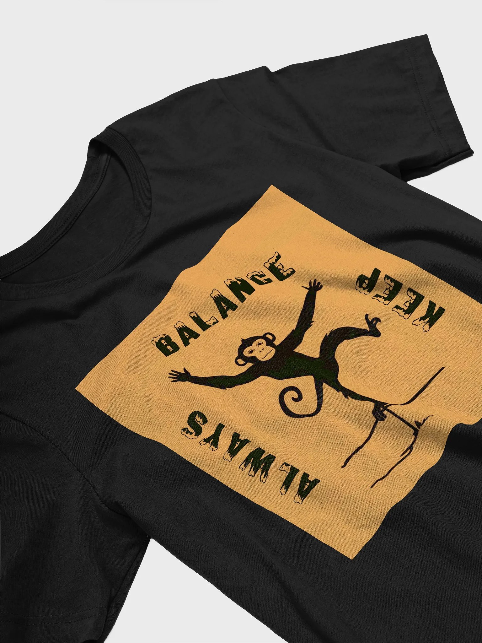 Balance Monkey Silhouette T-Shirt product image (11)