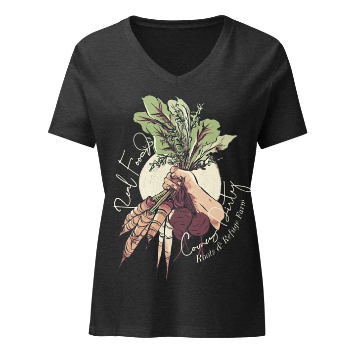 Real Food (B+C Women's V-Neck) product image (1)