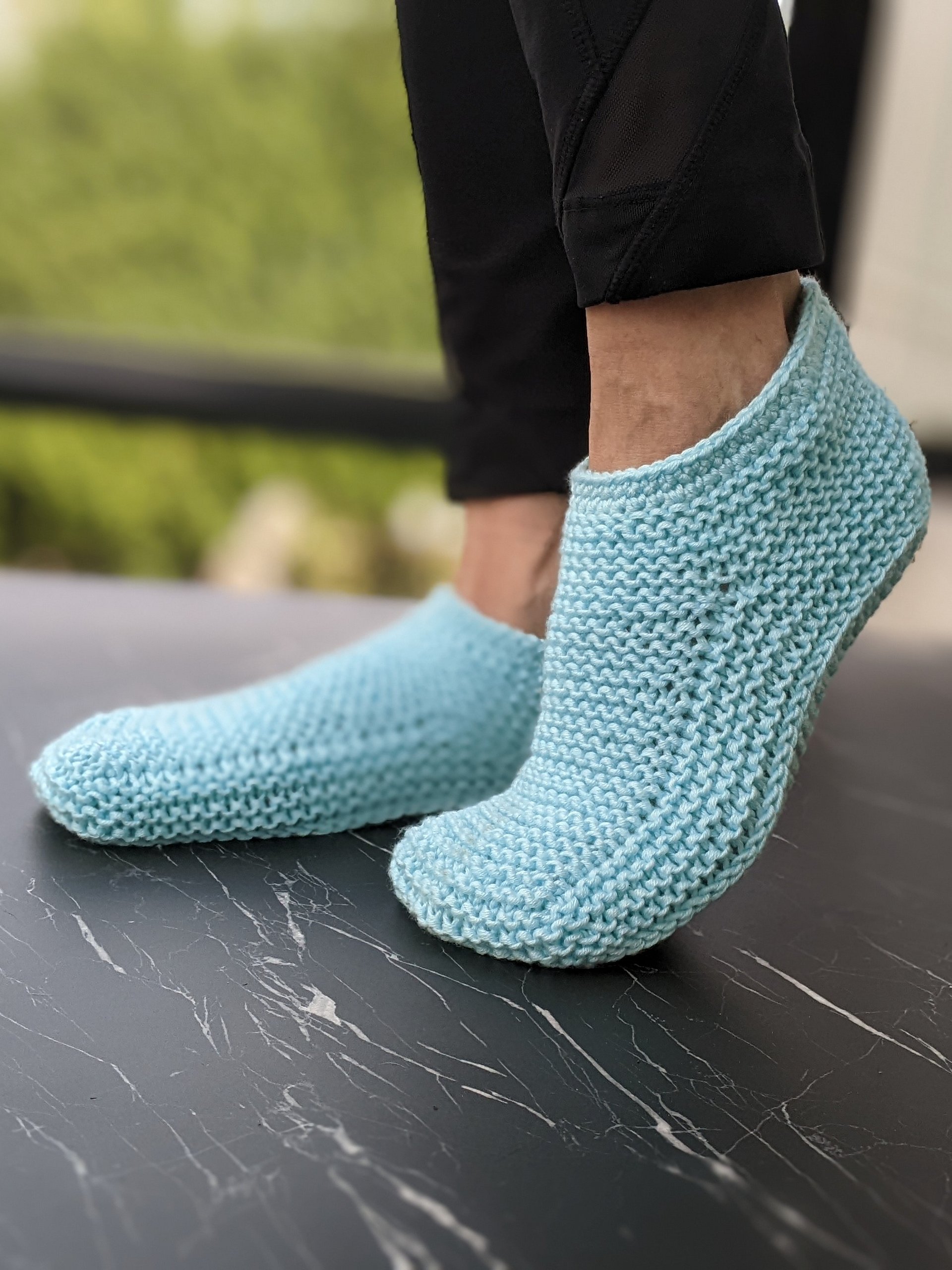 Cozy Knit House Slippers Pattern product image (4)