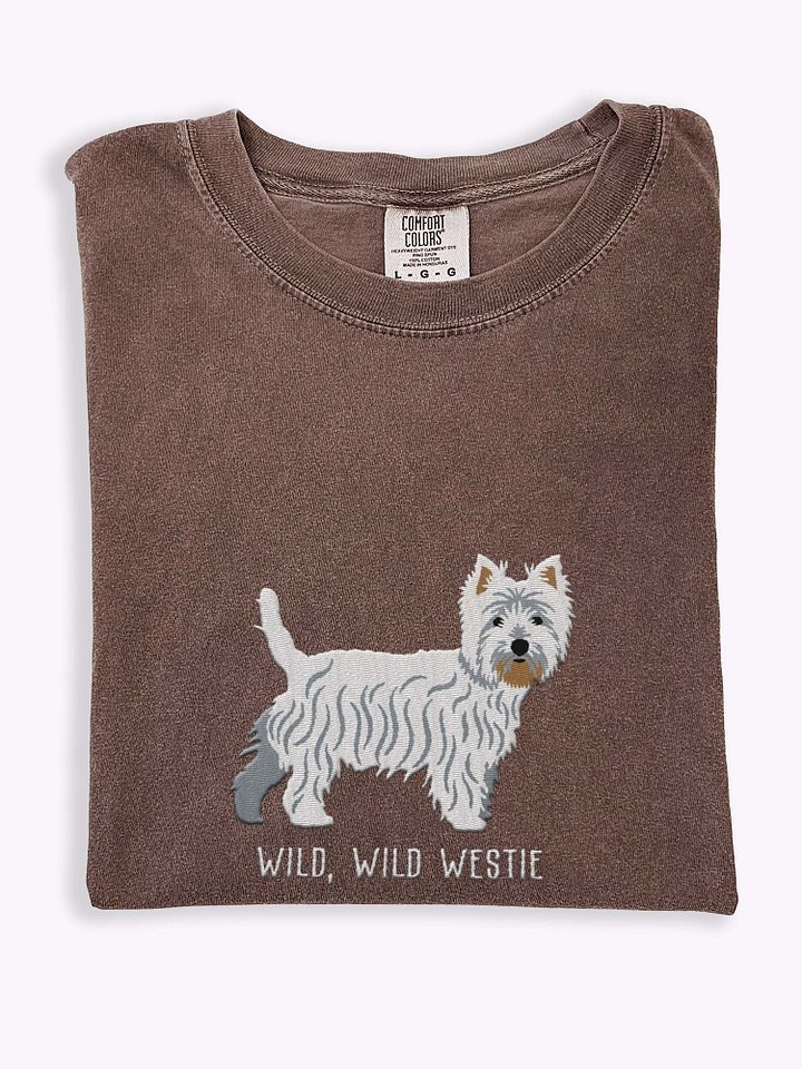 Wild, Wild Westie T-Shirt(Embroidered) of a West Highland White Terrier product image (1)