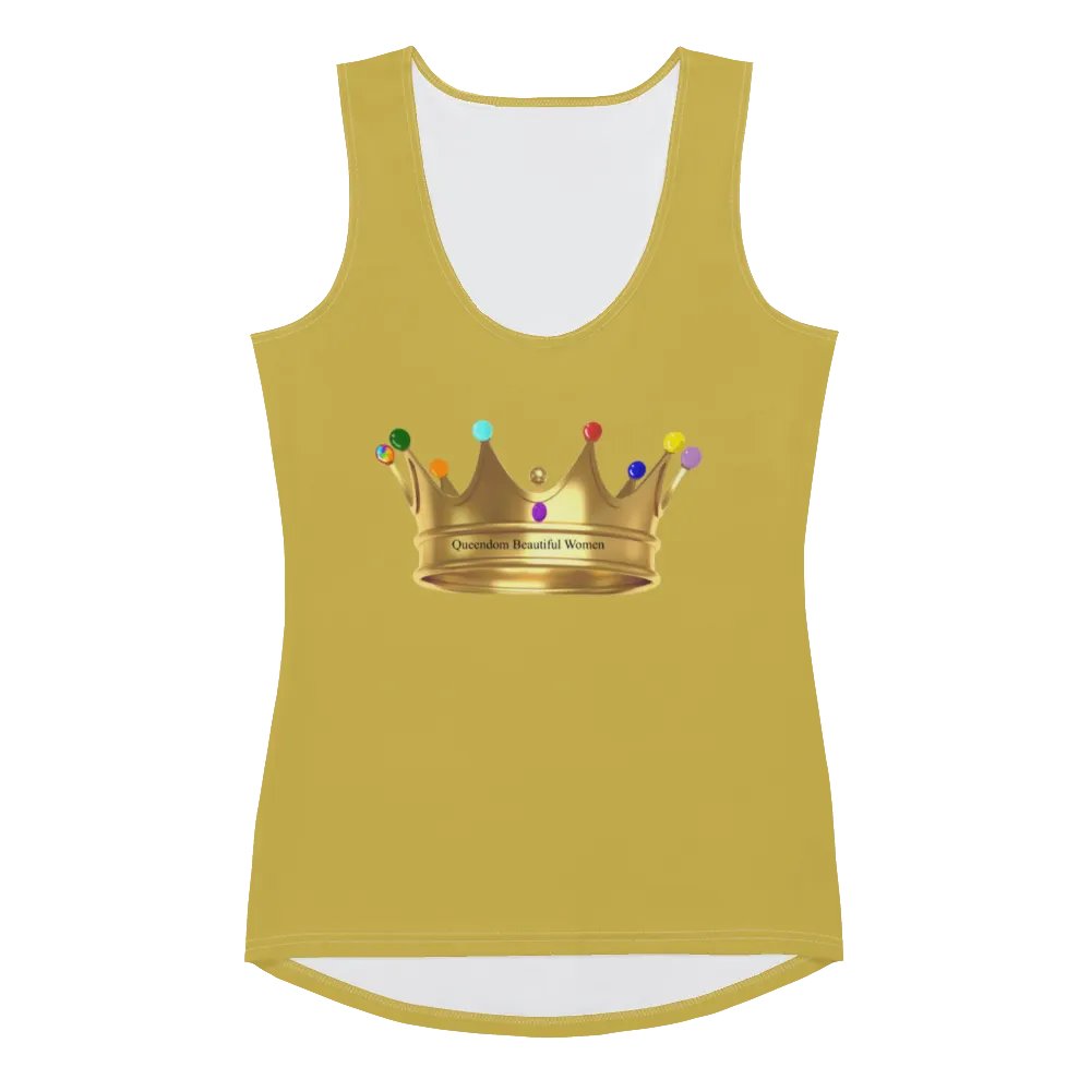 Queendom Beautiful Women Crown Tank Top/Gold (TM) product image (1)