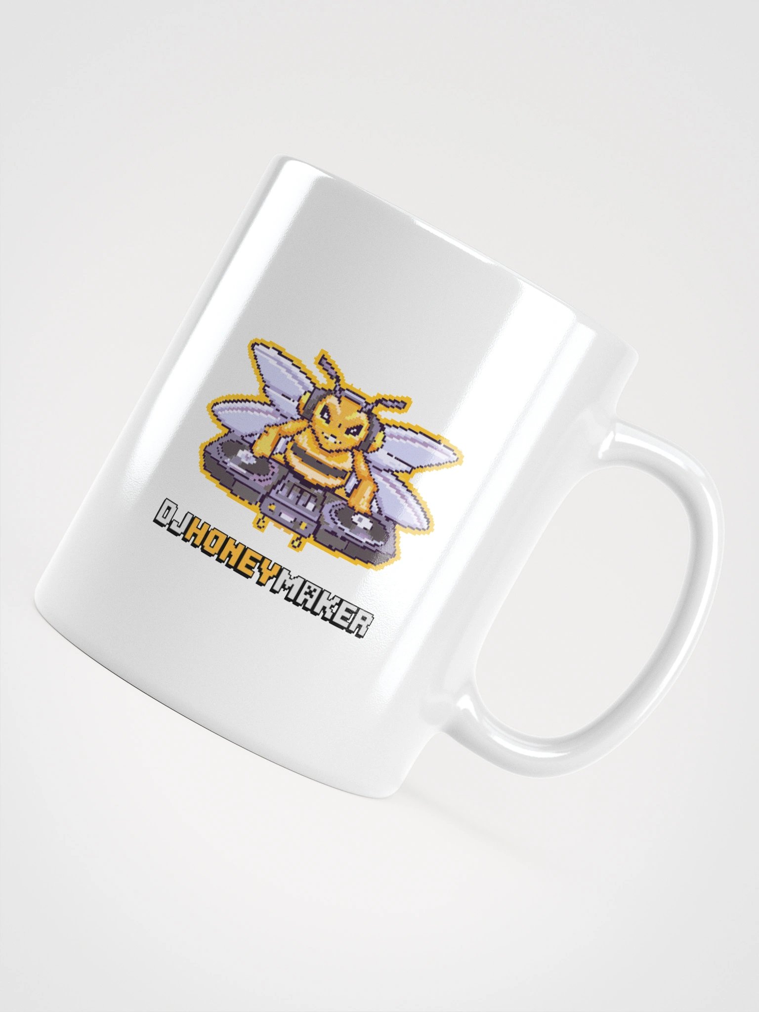 8 Bit Logo White Glossy Mug product image (11)