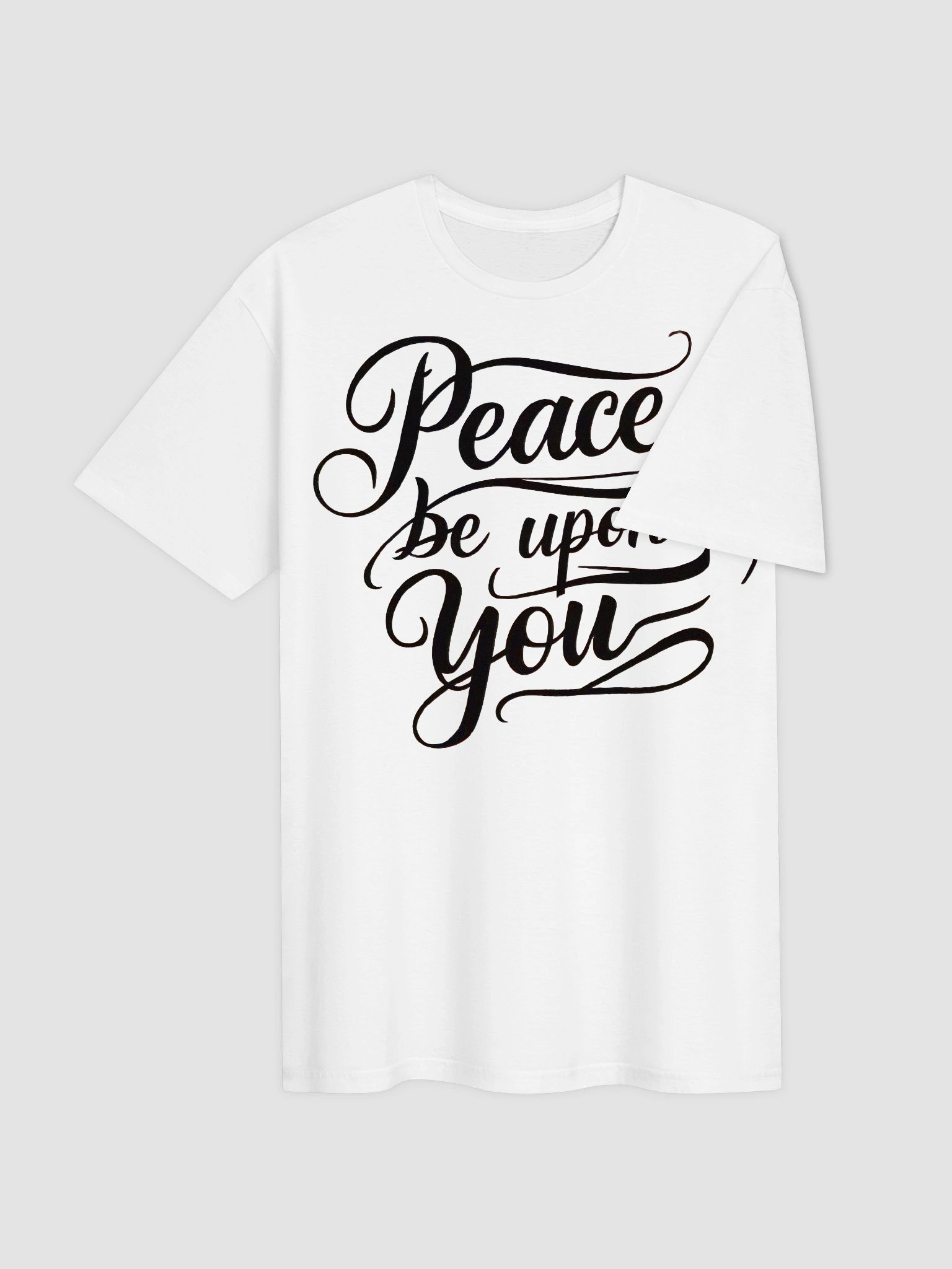 Peace Be Upon You T-Shirt | As-Salamu Alaykum Calligraphy Tee | Elegant Islamic Streetwear product image (4)
