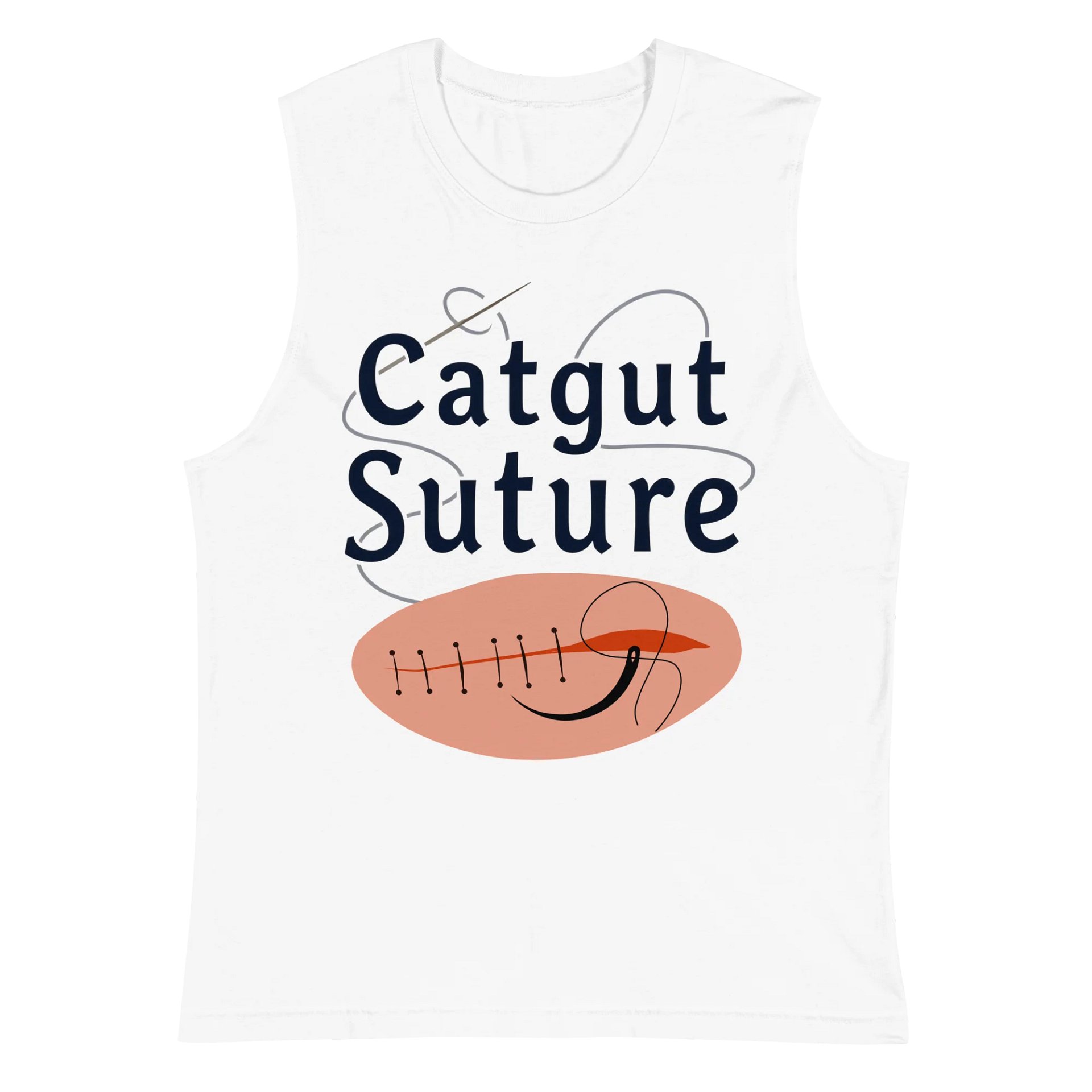 Medical Stitched Wound Graphic Muscle Tank product image (2)