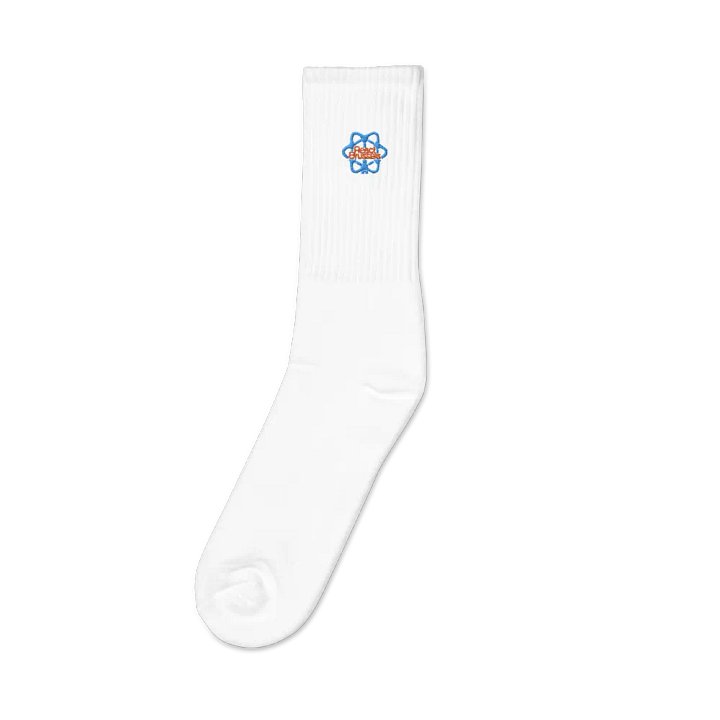 RB Embroidered Socks in White product image (1)