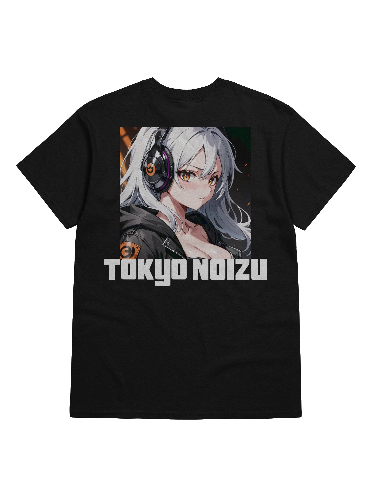 Anime Headphone Girl Graphic T-Shirt – Japanese Streetwear & Music Culture product image (4)