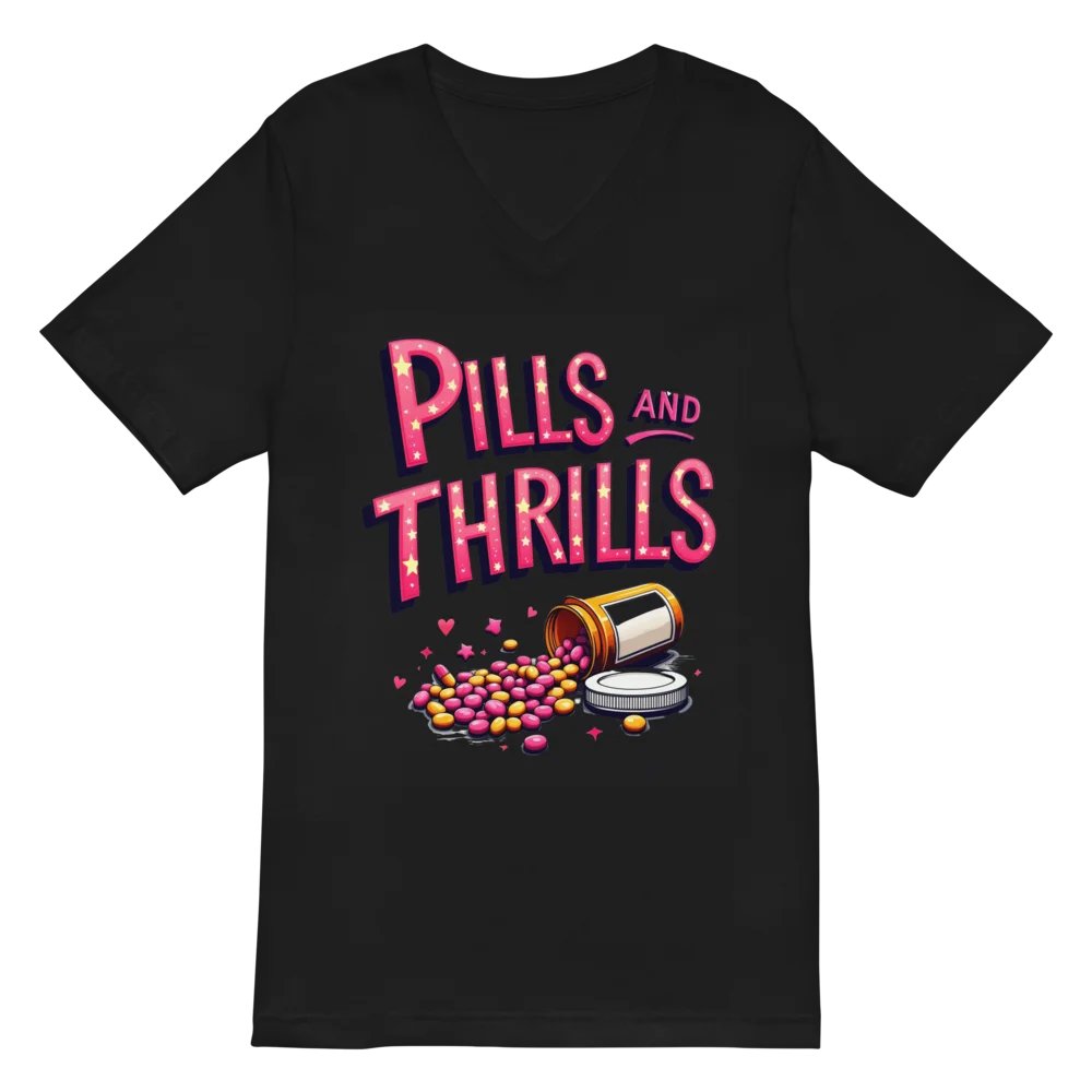 Starry Pills and Thrills V-Neck Tee product image (3)