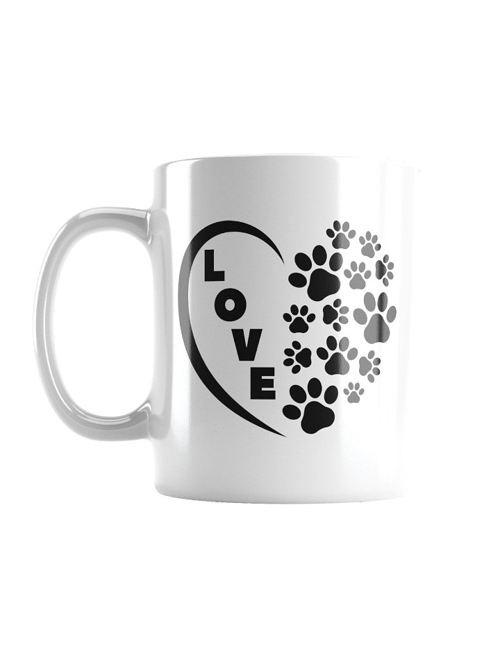 Love Heart Dog Cat Paw Prints Mug Cup product image (3)