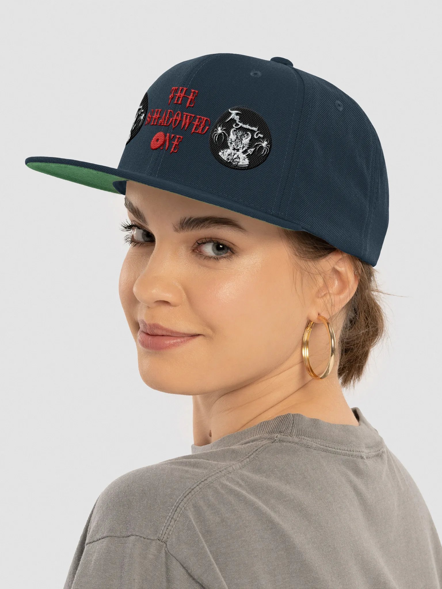 Snapback cap with dual logo product image (5)