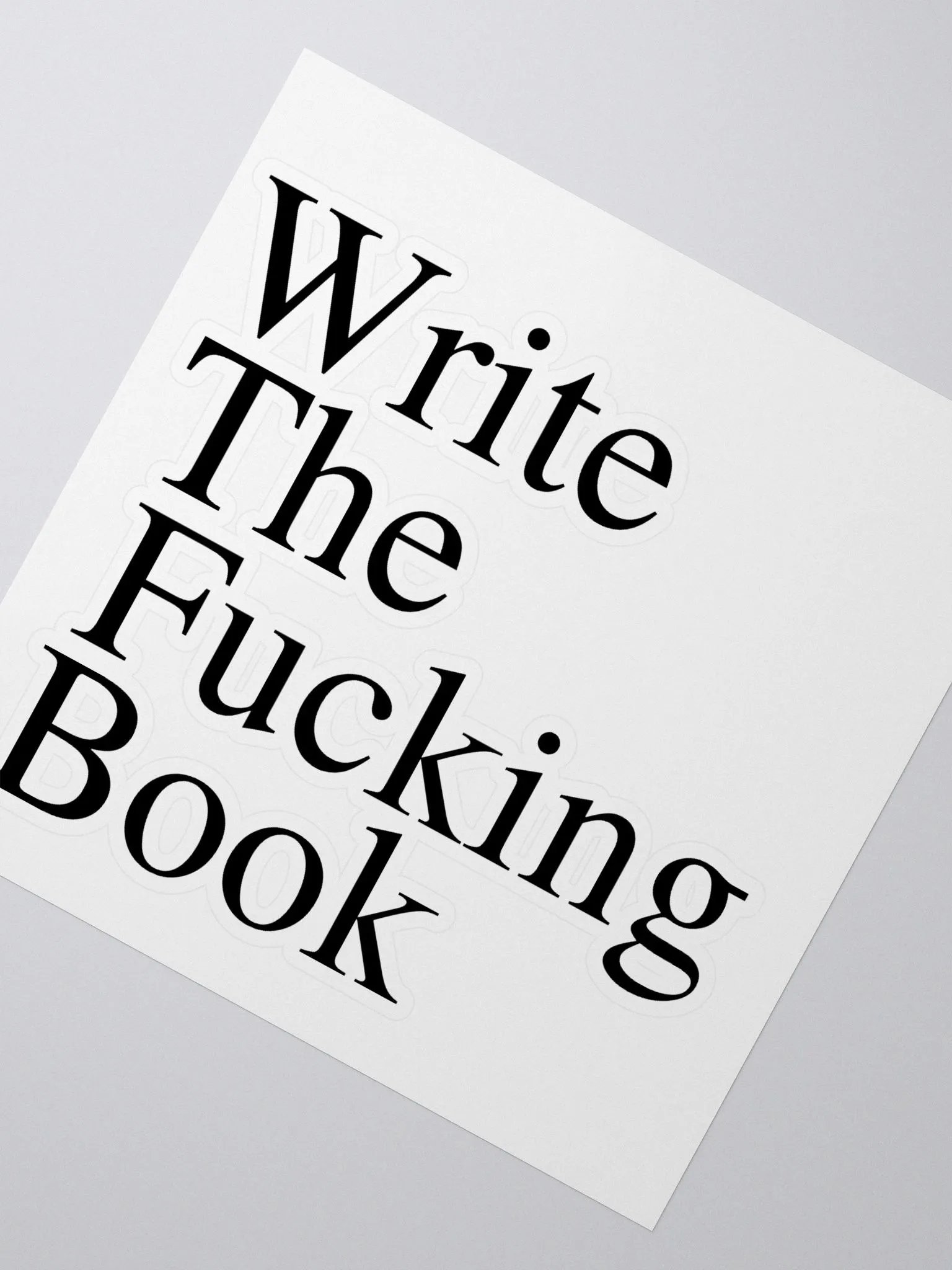 Write the Fucking Book Sticker product image (2)