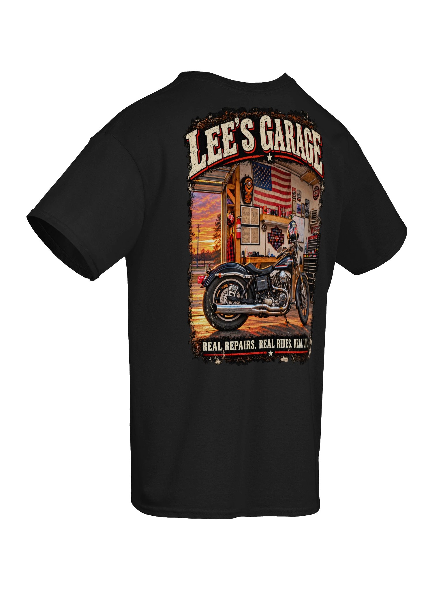 Lee’s Garage Shovelhead Tee product image (28)