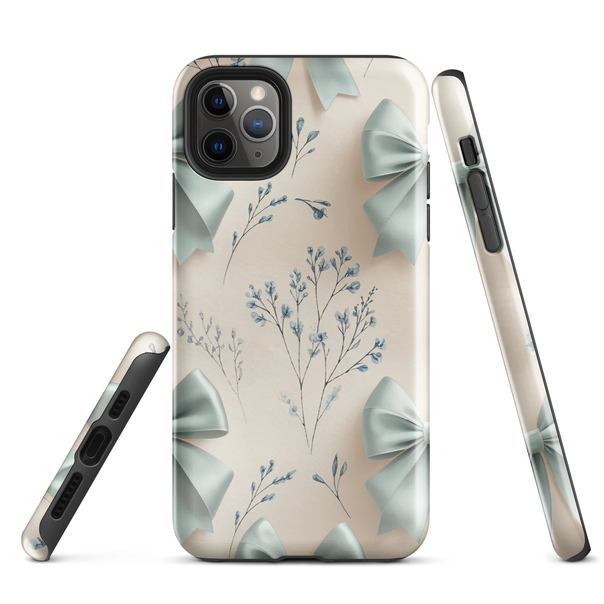 Tough iPhone® Case – Something Blue Bows product image (5)