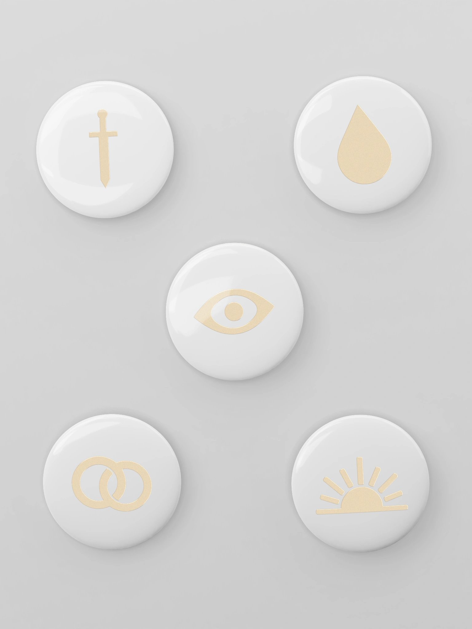 Five Houses Pin Button Set product image (2)