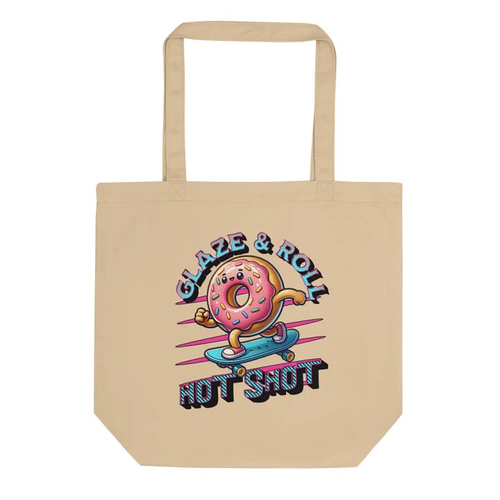 Glaze And Roll Hot Shot Donut Skateboard Tote Bag product image (1)