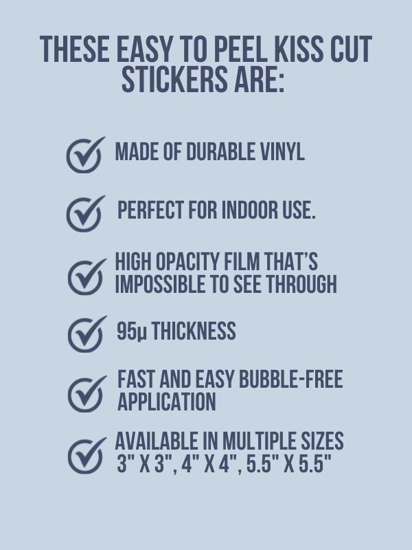 Just Here for the Romance Book Lover Sticker - Denim Blue Guest Check Design product image (4)