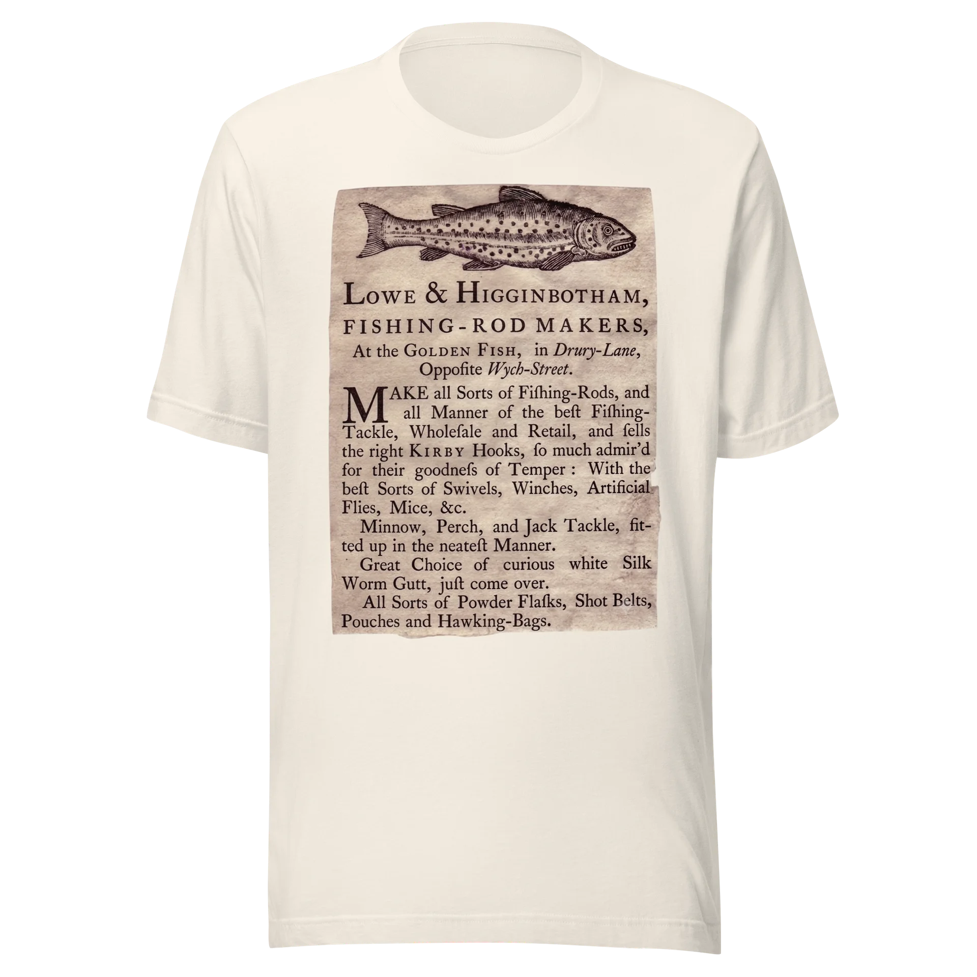 Lowe And Higinbotham Fishing Rod Makers (1790s) T-Shirt product image (61)